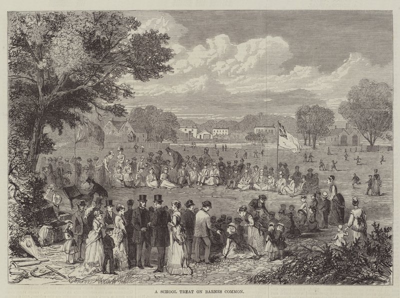 A School Treat on Barnes Common (gravering) af English School
