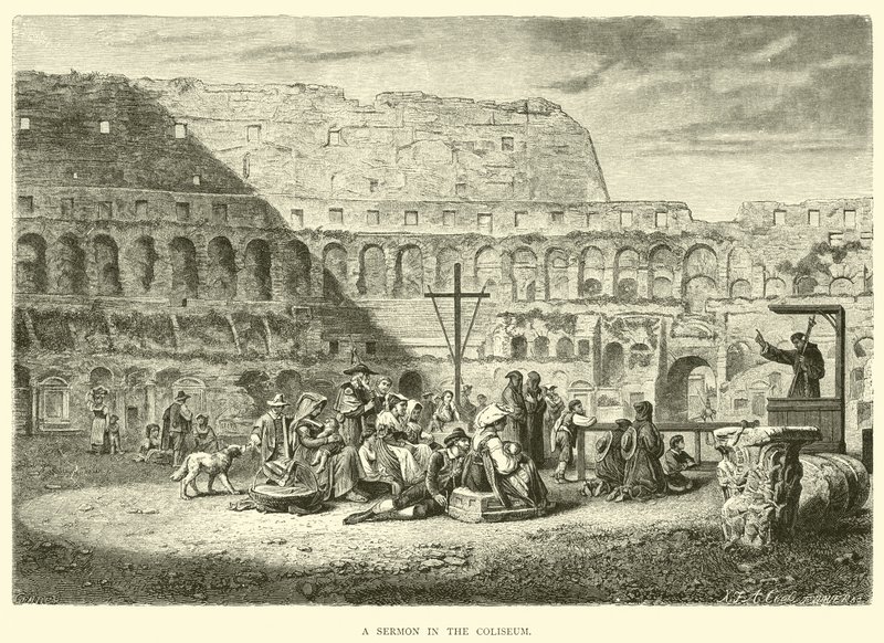En prædiken i Colosseum af English School