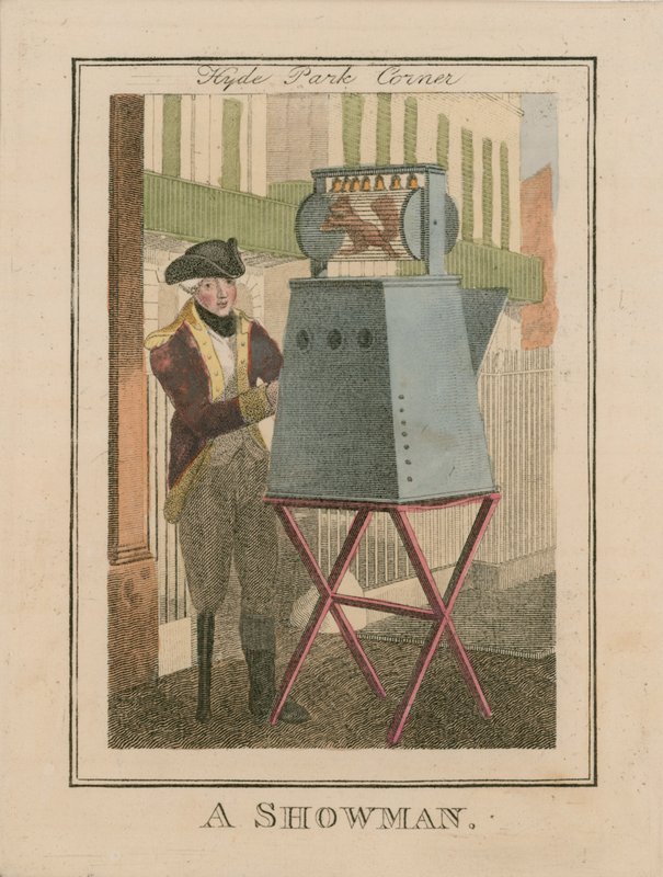 A Showman, Hyde Park Corner af English School
