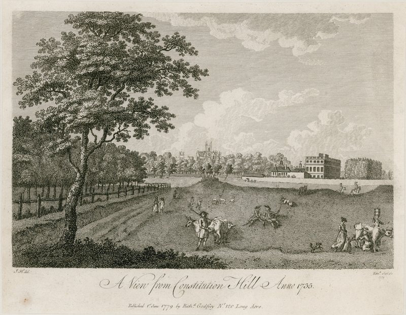 Udsigt fra Constitution Hill, 1735 af English School