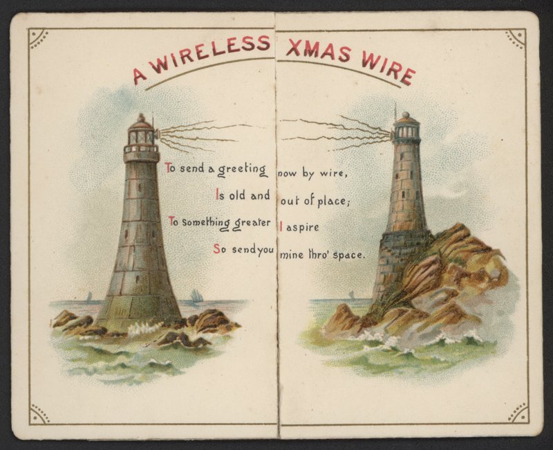 En trådløs juletråd (chromolitho) af English School