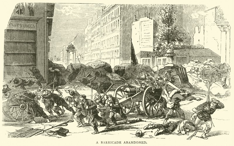 En barrikade forladt, april 1871 af English School