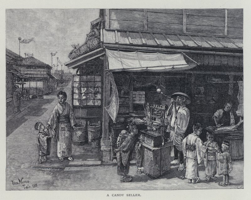 En sliksælger (litho) af English School