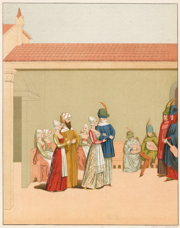 En karnevalsscene, 1400-tallet af English School