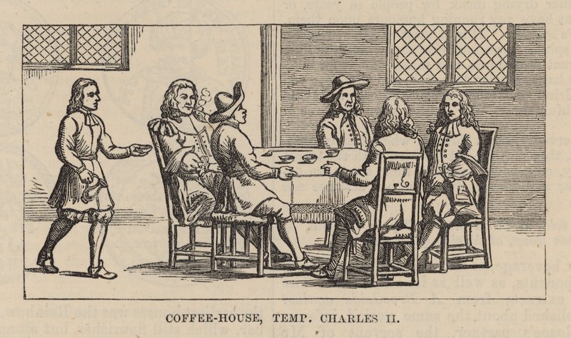 Et kaffehus i Charles II