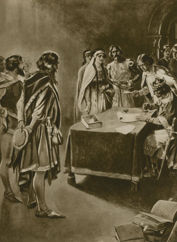 Et kongeligt charter om at grave kul (dybtryk) af English School