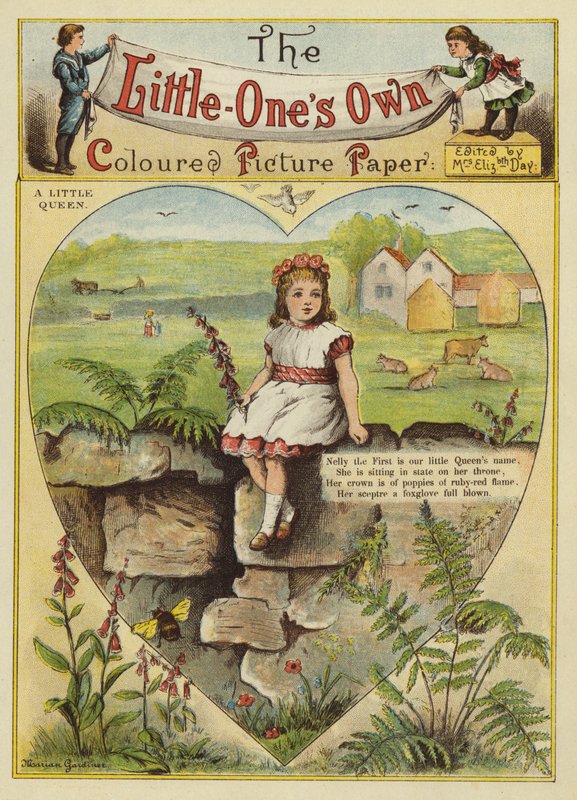 En lille dronning (chromolitho) af English School