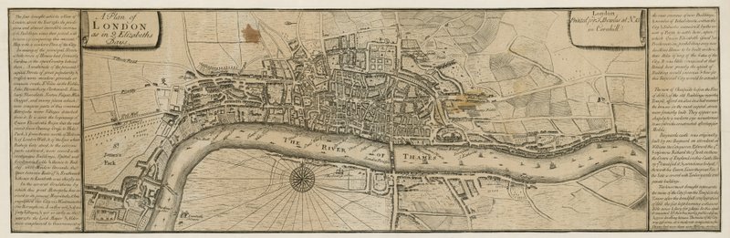 En plan for London som i dronning Elizabeths dage af English School