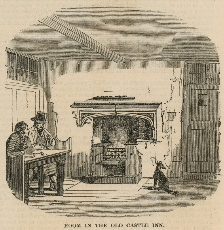 Et værelse i Old Castle Inn, Kentish Town, London af English School