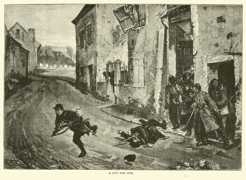Et løb for livet, maj 1871 af English School