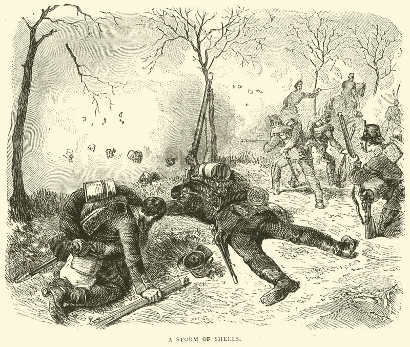 En storm af skaller, januar 1871 af English School