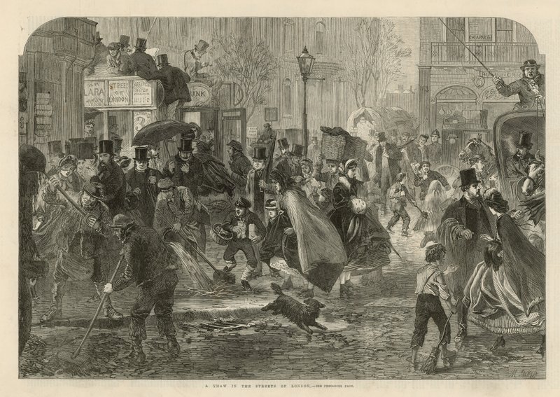 Et tøbrud i Londons gader af English School