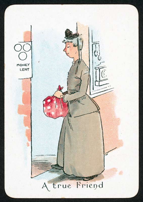 En ægte ven (farve litho) af English School