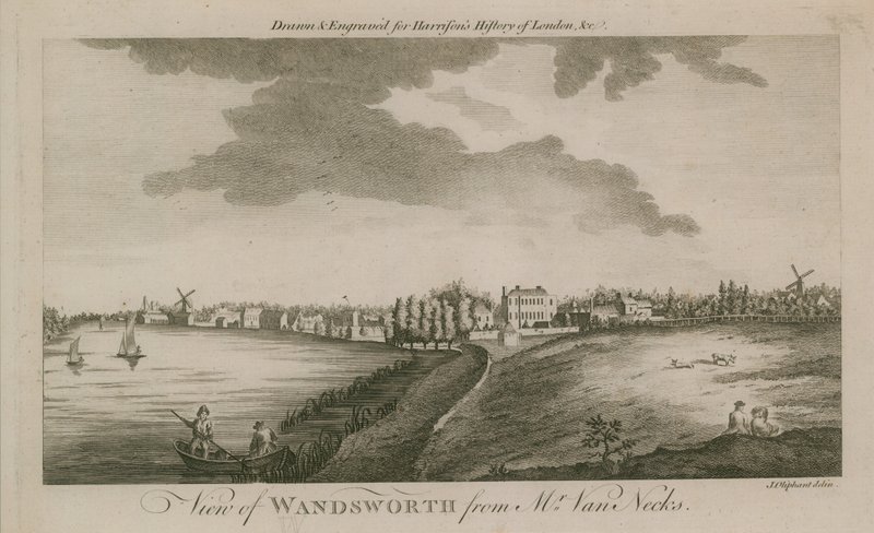 En udsigt over Wandsworth fra Mr Van Necks af English School