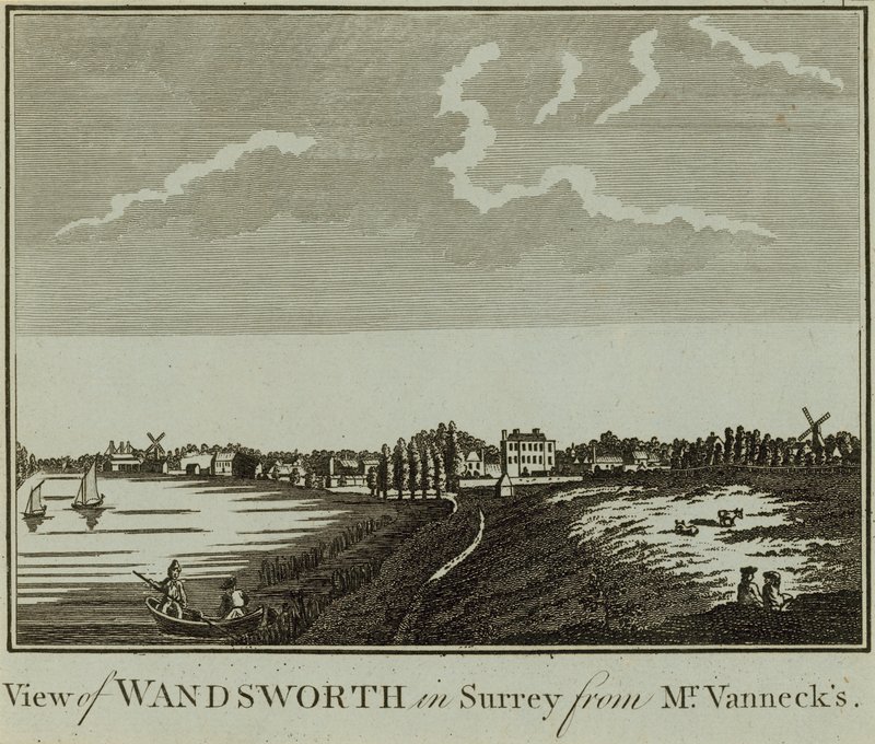 Udsigt over Wandsworth i Surrey af English School