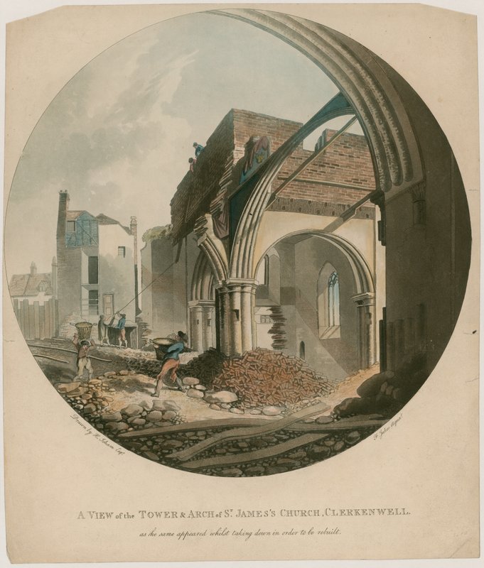 En udsigt over Tower and Arch of St James