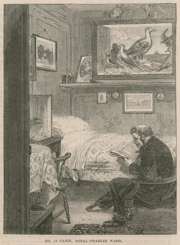 Et besøg på Greenwich Hospital; nr. 15 Cain, Royal Charles Ward af English School