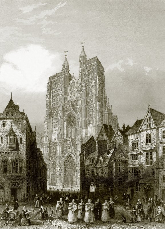 Abbeville katedral af English School