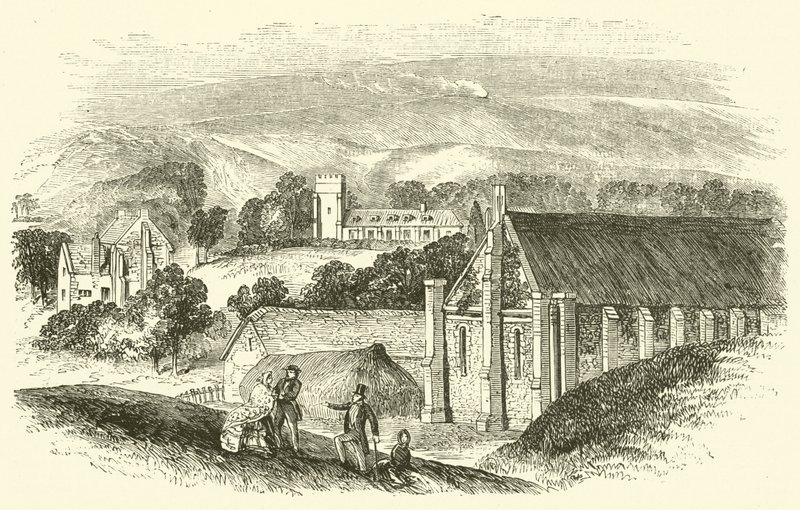 Abbotsbury Abbey (gravering) af English School