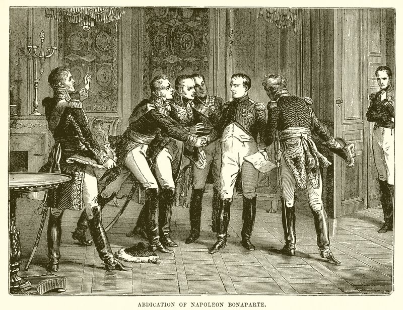 Abdikation af Napoleon Bonaparte af English School