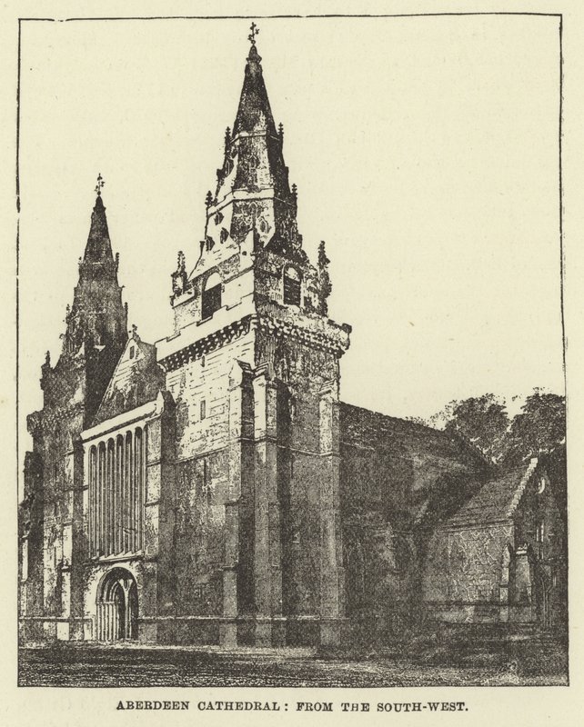 Aberdeen Cathedral, fra sydvest af English School