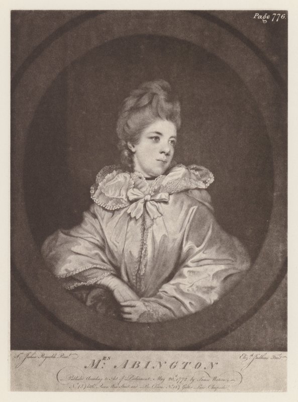 Abington, fru Frances (litho) af English School