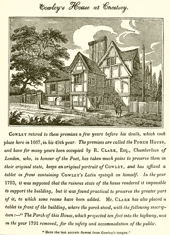 Abraham Cowleys hus ved Chertsey af English School