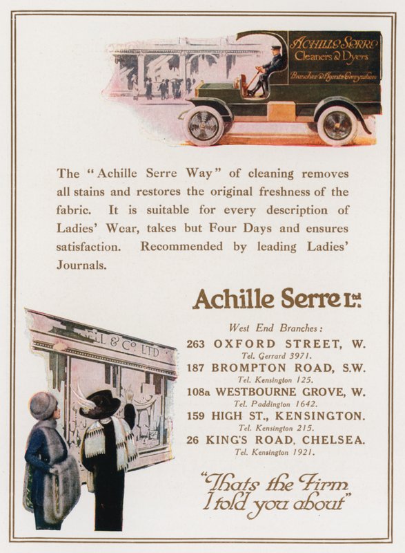 Achille Serre, rengøringsmidler og farver af English School