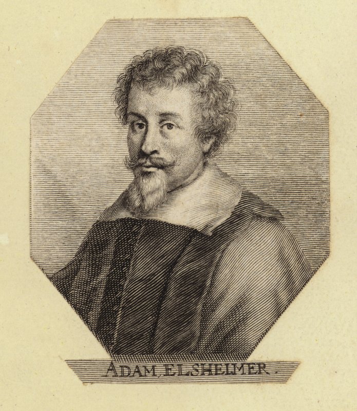 Adam Elsheimer, tysk kunstner. Stik af Johann Georg Waldreich. af English School