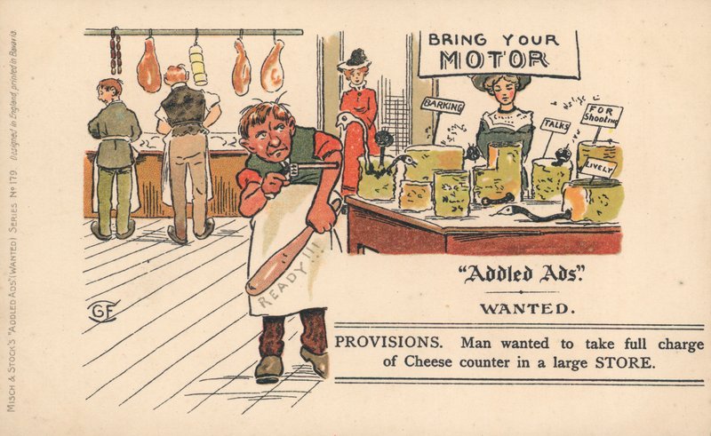 Addled Ads postkort af English School