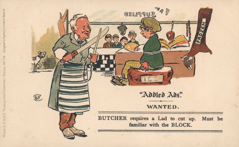 Addled Ads postkort af English School