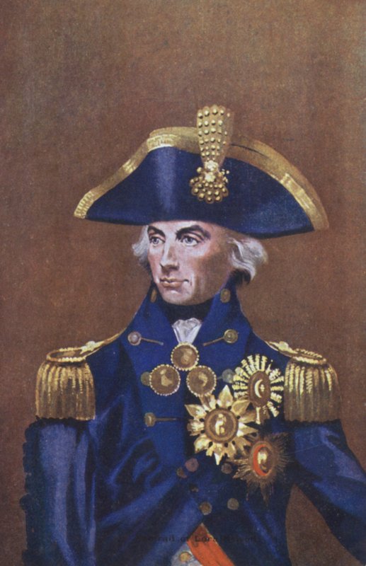 Admiral Lord Nelson, portræt (litho-farve) af English School