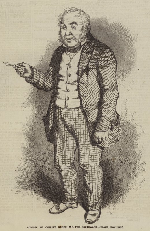 Admiral Sir Charles Napier, MP for Southwark (gravering) af English School