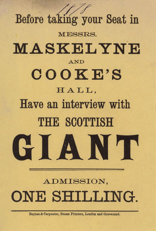 Annonce for Mrs Maskelyne og Cookes Hall af English School
