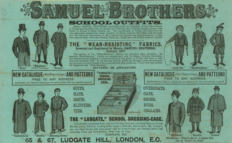 Annonce for Samuel Brothers, Ludgate Hill, London af English School
