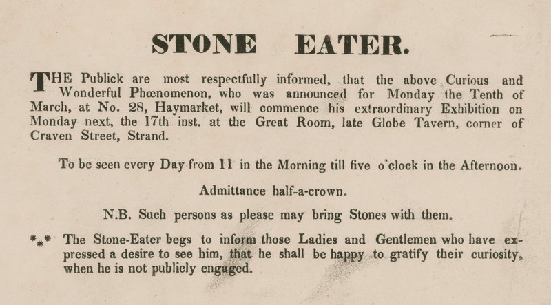 Annonce for Stone Eater af English School