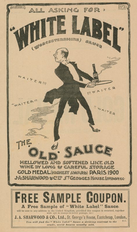 Annonce for White Label Worcestershire sauce af English School