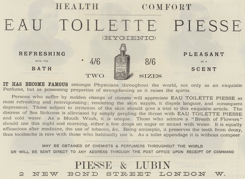 Annonce, Eau Toilette Piesse af English School
