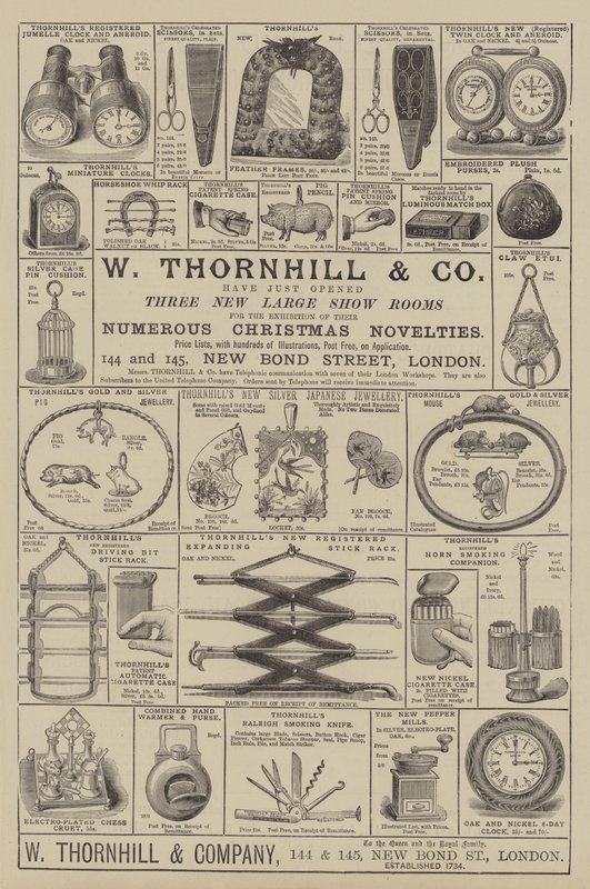Annonce, W Thornhill and Company (gravering) af English School