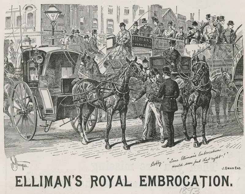 Annonce for Ellimans Royal Embrocation af English School