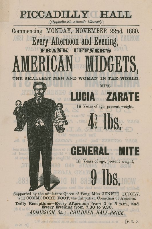 Annonce for Frank Uffners American Midgets af English School