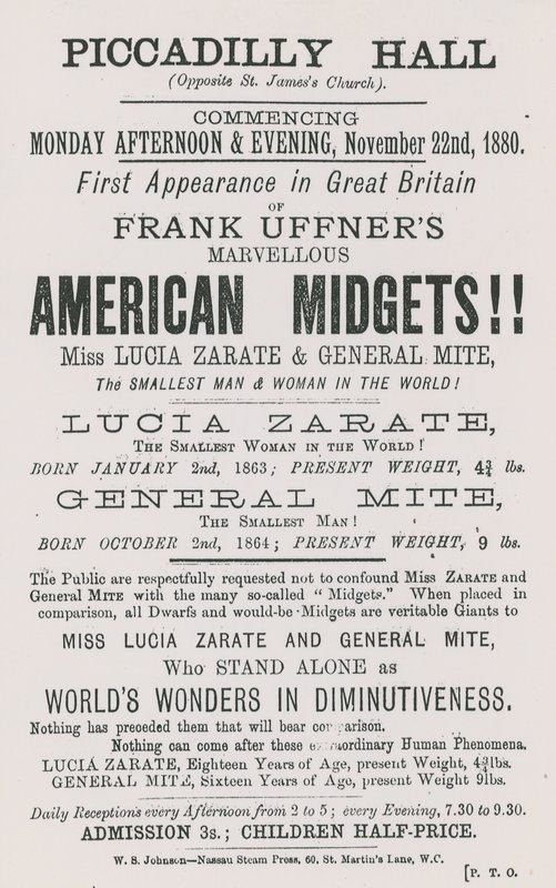 Annonce for Frank Uffners American Midgets af English School