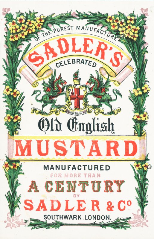 Annonce for Sadlers Old English Mustard af English School