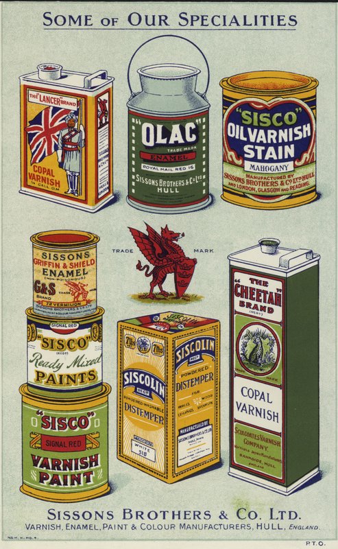 Annoncespredning for Sissons Brothers & Co Limited af English School