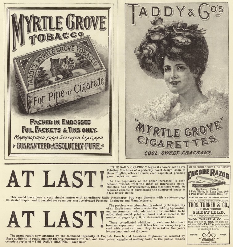 Annoncer spredte sig fra The Graphic Christmas Number 1896 af English School