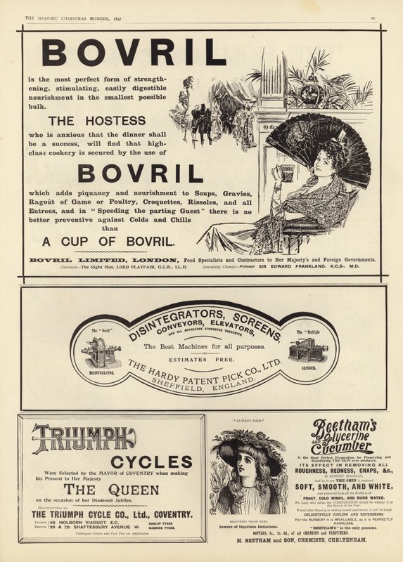 Annoncer spredte sig fra The Graphic Christmas Number 1897 af English School