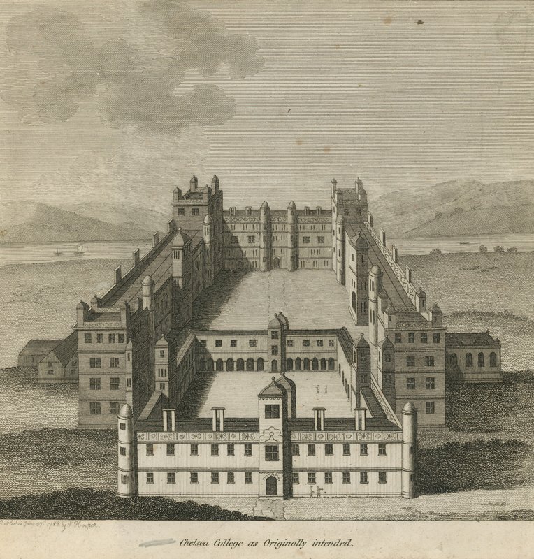 Luftfoto af Chelsea College af English School