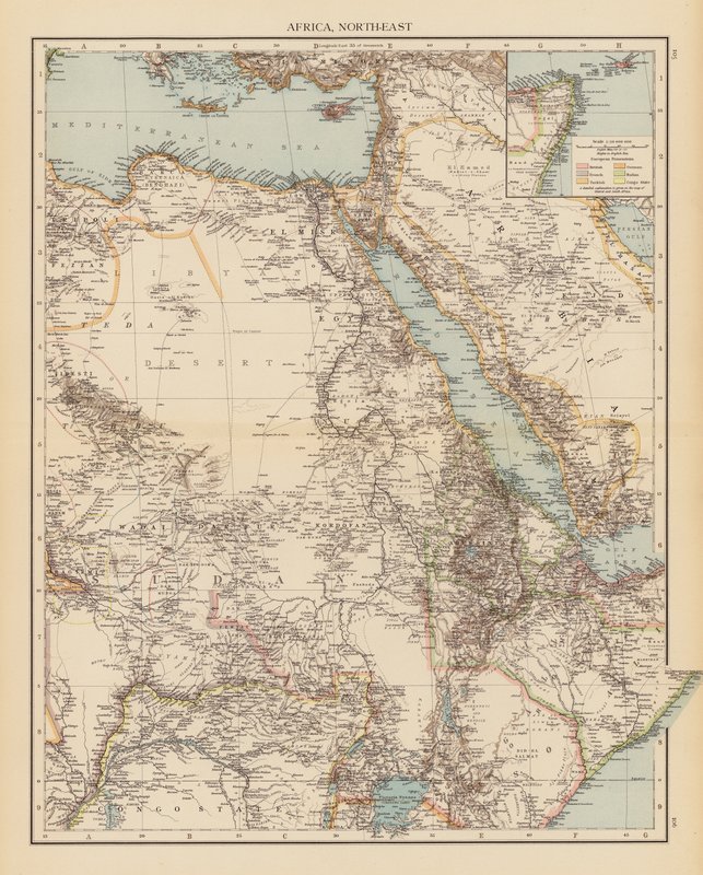 Afrika, nordøst (farvelitografi) af English School