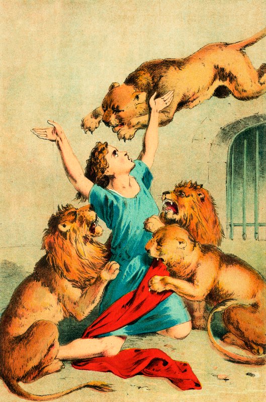 Agaputus kastet til de vilde dyr af English School