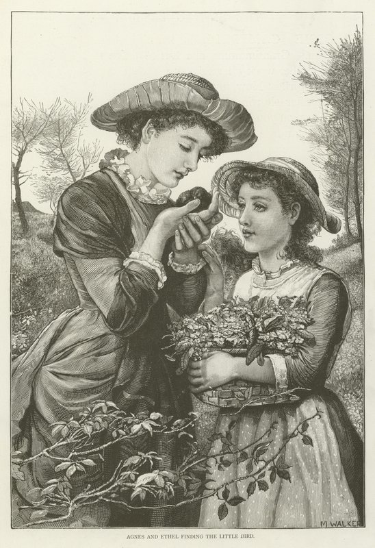 Agnes and Ethel finding the little bird  af English School